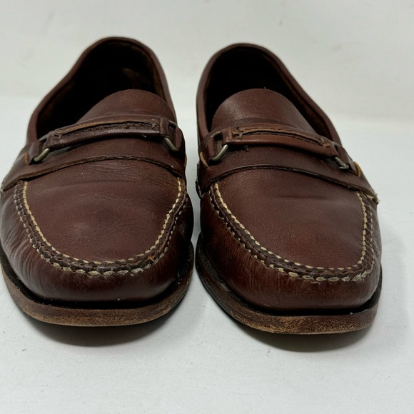 Allen Edmonds Brown Leather Slip On Loafers Mens 10.5 - Picture 3 of 9